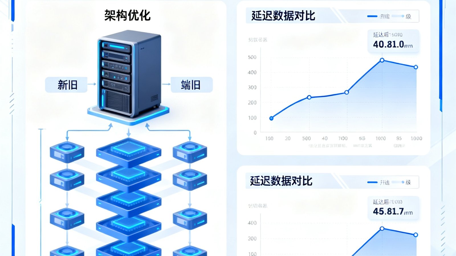 6690必发集团技术团队发布的实时比分推送系统升级公告封面图，展示服务器架构优化示意图和延迟数据对比